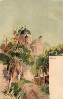 ** T2/T3 Esztergom, Gran; Bazilika A Szent Tamás Hegyről. H. Koch Wien I. No. 18. Litho S: Oppenheimer (EK) - Ohne Zuordnung