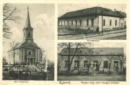T2 1932 Gyömrő, Református Templom, Községháza, Hangya Fogyasztási Szövetkezet üzlete és Saját Kiadása - Unclassified