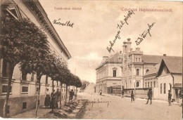 T2/T3 1907 Hajdúszoboszló, Vasút Utca, Takarékpénztár, Zsinagóga; Kiadja Körner Béla / Synagogue (EK) - Unclassified