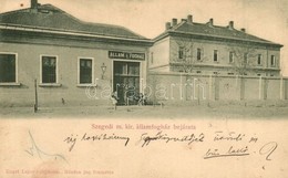 T2 1901 Szeged, M. Kir. Államfogház Bejárata. Engel Lajos Tulajdona - Ohne Zuordnung