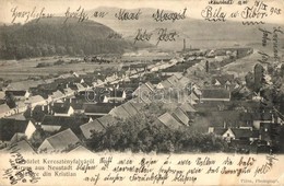 T2/T3 1905 Keresztényfalva, Neustadt-Burzenland, Cristian; Látkép / General View (EK) - Non Classés