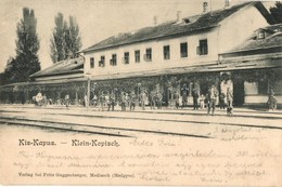 T2 1901 Kiskapus, Kleinkopisch, Copsa Mica; Vasútállomás. Kiadja Fritz Guggenberger / Bahnhof / Railway Station - Non Classés