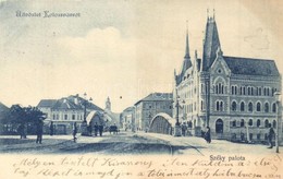 * T2/T3 1900 Kolozsvár, Cluj; Széky Palota, Híd / Palace With Bridge  (Rb) - Non Classés