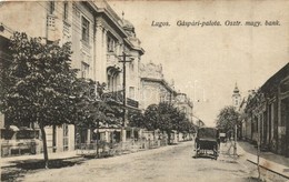 * T2/T3 1916 Lugos, Lugoj; Gáspári Palota, Osztrák-magyar Bank / Palace, Austro-Hungarian Bank (Rb) - Zonder Classificatie