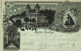 T2/T3 1904 Máriaradna, Radna; Kegytemplom Belső / Kirche / Church Interior. Greg. Fischer Art Nouveau, Floral, Litho (EK - Ohne Zuordnung