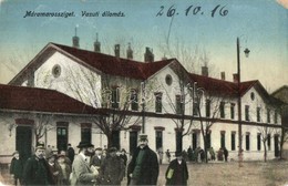 * T2/T3 1916 Máramarossziget, Sighetu Marmatei; Vasútállomás / Bahnhof / Railway Station (EK) - Zonder Classificatie