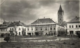 T2 1937 Nagybánya, Baia Mare; Fő Tér, Frankovits, Weisz & Corp., Bodega Bölönyi, Maday, Roza Fichter, F. Magyary, Magazi - Non Classés