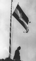 * T1/T2 1940 Nagyszalonta, Salonta; Országzászló Avatás, Lobogó Zászló  / Hungarian Flag Inauguration, Flying Flag. Zsák - Ohne Zuordnung