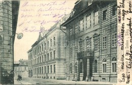 * T2/T3 1902 Nagyszeben, Hermannstadt, Sibiu; Magy. áll. Főgimnázium és Evangélikus Püspök Háza / Grammar School And Bis - Ohne Zuordnung