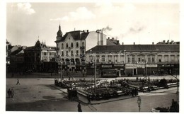 ** T1 Nagyvárad, Oradea; Bémer Tér, Villamos, Nagy, Hollós Pál, Sós Nándor, Friedmann Hermann órás és ékszerész üzlete,  - Ohne Zuordnung