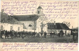 T1/T2 1905 Óbéba, Óbéb, Beba Veche; Fő Tér, Templom, üzlet / Main Square, Church, Shop - Ohne Zuordnung