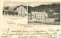 T2/T3 1901 Oravica, Oravita; Az Osztrák-magyar államvasúttársaság Gőzhengermalma, Lövölde / Oraviciana. Schützenhaus / M - Ohne Zuordnung