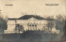 T2/T3 1930 Soborsin, Savarsin; Hunyadi Gróf Kastély / Castelul Contele Hunyady / Castle. Photo - Non Classés