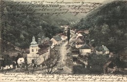 T2 1905 Vaskő, Eisenstein, Ocna De Fier; Látkép Templommal / General View With Church - Ohne Zuordnung