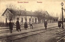 T2/T3 1910 Zsibó, Jibou; Vasútállomás. W.L. Bp. 6081. Czenk György Utódai Kiadása / Bahnhof / Railway Station (EK) - Ohne Zuordnung