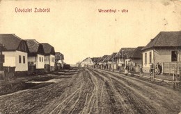 T2/T3 1910 Zsibó, Jibou; Wesselényi Utca. W.L. Bp. 6070. Czenk György Utódai Kiadása / Street (EK) - Ohne Zuordnung