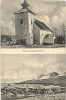 T2/T3 1938 Alsóerdőfalva, Újleszna, Neu Walddorf, Nová Lesná; Római Katolikus Templom / Roman Catholic Church (EK) - Non Classés