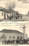 T2 1908 Ekel, Okolicná Na Ostrove; Utcakép, Református Templom, Kelner Ignácz üzlete és Saját Kiadása / Street View With - Ohne Zuordnung