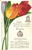 ** T2/T3 Kassa, Kosice; Franck Kávé-pótlék Tulipános Hazafias Reklámlapja / Franck Coffee-substitute Advertisement, Tuli - Non Classés