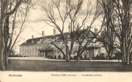 T2 1912 Malacka, Malacky, Malatzka; Herceg Pálffy Kastély. Wiesner Alfréd Nr. 21. / Fürstliches Schloss / Castle - Ohne Zuordnung