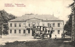 T2 1909 Pozsony, Pressburg, Bratislava; Vaskutacska, Ferdinánd Király Vasfürdő, Korai Trolibusz / Eisenbrünnel (Eisenbrü - Ohne Zuordnung