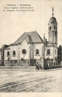 T2 1917 Pozsony, Pressburg, Bratislava; Szent Erzsébet Emléktemplom. Sudek Antal Kiadása / St. Elisabeth Gadächtniss Kir - Non Classés