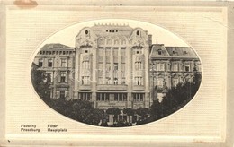 T2/T3 1913 Pozsony, Bratislava, Pressburg; Magyar Leszámítoló és Pénzváltó Bank. Kaufmann Kiadása / Hungarian Discounter - Non Classés