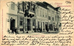 T3 1898 Rimaszombat, Rimavska Sobota; Erzsébet Tér, Krausz Simon üzlete, Lévai Izsó Papírkereskedése és Saját Kiadása /  - Ohne Zuordnung