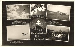 * T1/T2 1935 Selmecbánya, Schemnitz, Banská Stiavnica; Nemzetközi Repülőnap, Stefánik Pilóta Versenyző / Plachtovy Odbor - Ohne Zuordnung