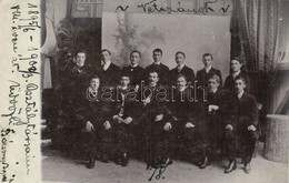 * T2/T3 1903 Selmecbánya, Schemnitz, Banská Stiavnica; Veteránok. 1895/6-1902/3 Végzett Mérnökök Csoportképe Bársony Árp - Non Classés