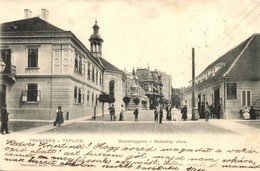 T2 1904 Trencsénteplic, Trencianske Teplice; Szécsényi (Széchenyi) Utca, üzlet / Street View, Shop - Ohne Zuordnung