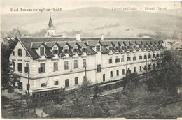 ** T1/T2 Trencsénteplic-fürdő, Kupele Trencianske Teplice; Garni Szálloda Villamossal / Hotel With Tram - Ohne Zuordnung