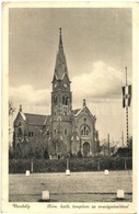 T2/T3 Verebély, Vráble; Római Katolikus Templom, Országzászló / Church, Hungarian Flag  (EK) - Ohne Zuordnung