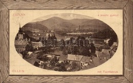 ** T3 Zsolna, Sillein, Zilina; Látkép A Posztógyárral. Schwarcz Vilmos Kiadása 18523. / General View With Cloth Factory  - Non Classificati