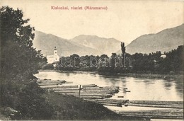 ** T2 Kislonka, Lunka (Máramaros); Templom, Faúsztatás / Church, Timber Transport On The River By Rafters - Non Classés