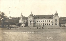 T2 1928 Kiskőszeg, Batina; Látkép Templommal. M. Dirnbach Kiadása / General View With Church - Non Classificati