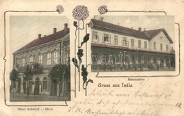 T2/T3 1906 India, Indija; Vasútállomás, Horn Vasúti Szálloda / Bahnhof / Railway Statiton, Hotel. Floral, Art Nouveau (E - Sin Clasificación