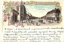 T2/T3 1899 Pancsova, Pancevo; Gromon Utca, üzlet. Kohn Samu Kiadása / Gromon Gasse / Street, Shop. Art Nouveau, Floral,  - Unclassified