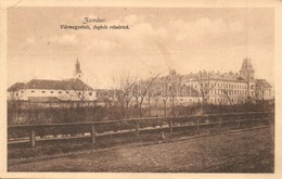 T3 Zombor, Sombor; Vármegyeház és Fogház, Templom / County Hall And Prison, Church (fa) - Non Classés