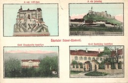 T2 1911 Németújvár, Güssing; A Vár 1157-ben és Most, Gróf Draskovits és Gróf Batthiány Kastélya / Castles Then And Now - Unclassified