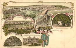 * T1 Algiers, Alger; Bildah, Marabut, Mustapha. Geographische Postkarte V. Wilhelm Knorr No. 171. Art Nouveau Litho - Non Classés