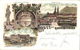 T2 1898 Klosterneuburg, Kaserne, Fassrutchen Im Stiftskeller / Military Barracks, Soldier, Wine Cellar. Art Nouveau, Flo - Non Classificati