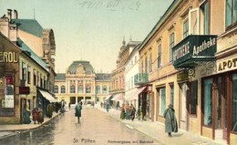 * T2 Sankt Pölten, Kremsergasse, Bahnhof, Apotheke / Street View With Pharmacy And Railway Station - Zonder Classificatie