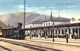 T1/T2 Villach, Staatsbahnhof / Railway Station With Locomotive - Unclassified