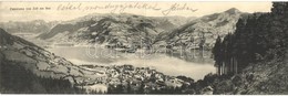 T2 1908 Zell Am See, Anton Bodingbaur's Gasthof / Guest House, Floral Panoramacard - Non Classés