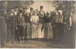 * T2 1917 Gornji Ribnik, Villagers In Traditional Costume, Folklore. Photo - Ohne Zuordnung