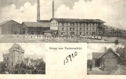 * T2/T3 Tuchorice, Tuchorschitz; Market, Castle, Mountain Rest House, Lime Stone And Brick Factory  (Rb) - Ohne Zuordnung