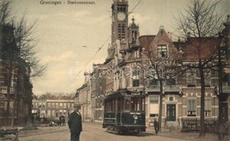 * T1/T2 Groningen, Stationsstraat / Railway Station Street, Tram To Groote Markt, Road Construction - Ohne Zuordnung