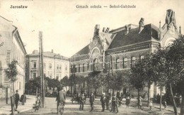 T2 Jaroslaw, Jaruslau; Gmach Sokola / Sokol Gebäude / Sokol School Building, Bicycles - Unclassified