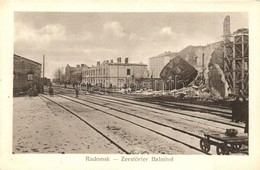 ** T1 Radomsko, Zerstörter Bahnhof / WWI Ruins Of The Destroyed Railway Station. Jos Drotleff Nr. 69. - Non Classés